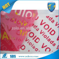 made in china wholesale custom paper VOID warranty seal sticker printing label warranty sticker void with private design